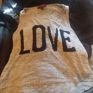 "LOVE" Knit Tank Top